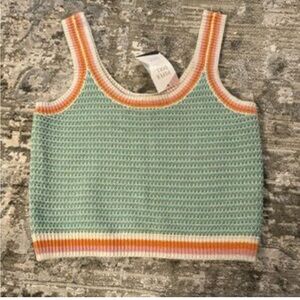 Uncharted Threads Colorful Knit Tank Top